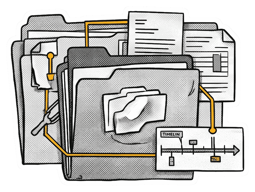 Un dossier client rassemble les informations, contraintes et événements utiles